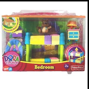 2003 Dora the Explorer Talking House Bedroom Playset Fisher-Price Nick Jr NEW